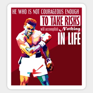 Muhammad Ali Quote Sticker